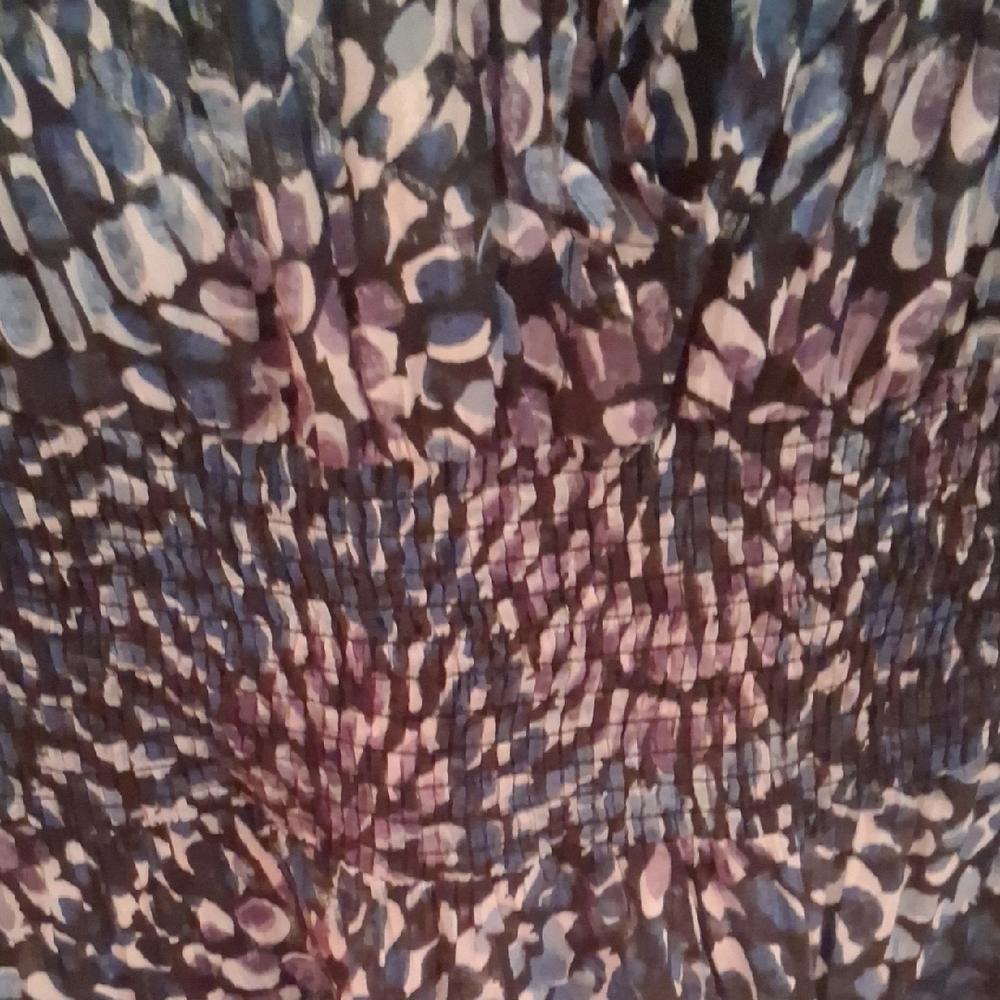 Grace Elements Black And Blue Patterned Midi Dress - image 3